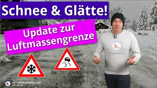 Winterwetter geht in eine neue Runde  Schneeschauer und Luftmassengrenze [upl. by Doreg]