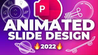 Animated PowerPoint Slide Design Tutorial 🔥2022🔥 [upl. by Cos618]