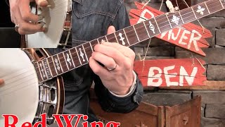 Red Wing Banjo Lesson Alan Munde Version [upl. by Ahsyekal]