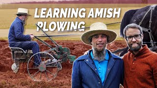 How to Plow Like The Amish With a Horse Drawn Plow [upl. by Kleiman]