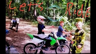 Taking the dirt bikes to ride with fans at their house These kids can ride [upl. by Lowrance475]