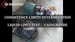 LIQUID LIMIT TEST Consistency Limit Geotechnical Engineering [upl. by Ppik]