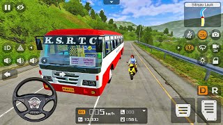 Eicher KSRTC Bus Driving  Bus Simulator Indonesia  Android Gameplay [upl. by Nikola]