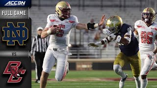 Notre Dame vs Boston College Full Game Replay  2020 ACC Football [upl. by Moht123]