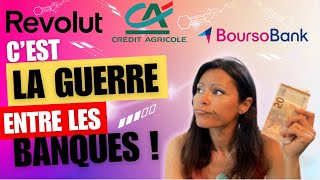 REVOLUT attaque CREDIT AGRICOLE amp BOURSOBANK  BANQUE cest la guerre 🤨 [upl. by Bubb]