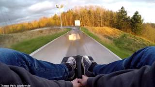 Swadlincote Ski Centre Toboggan On Ride POV [upl. by Gonagle]