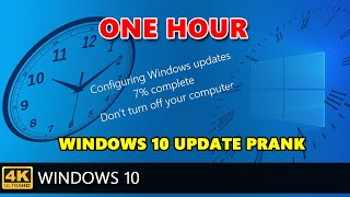 Windows 10 update screen prank 1 hours the best 4K quality in the YouTube [upl. by Leumek]