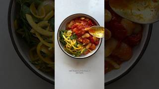 Saffron Oil Tomatoes amp Beans datenightrecipes veganrecipes easydinner [upl. by Bloom]