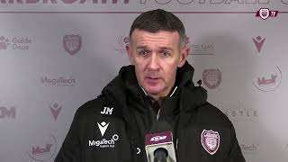 Arbroath 1  1 Dunfermline Athletic  Jim McIntyre Post Match Interview [upl. by Nobell]