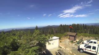 Crane Flat Fire Lookout  360 Degree View of Yosemite National Park [upl. by Sivatnod]