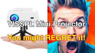 Mini projector visspl full hd 1080p video projector review [upl. by Leor]