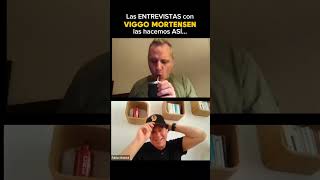 Las ENTREVISTAS con VIGGO MORTENSEN las hacemos así [upl. by Tremain785]