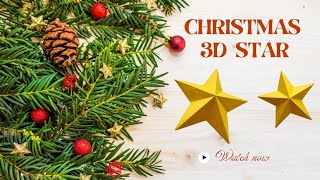 DIY Christmas Star Fun amp Easy Paper Craft for Kids✨⭐✨ [upl. by Dionne]