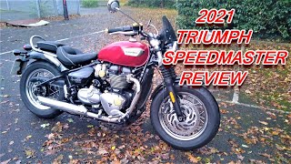 ★ 2021 TRIUMPH BONNEVILLE SPEEDMASTER REVIEW ★ [upl. by Ansel]