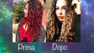 COME PASSARE DA ROSSO A BIONDO SENZA DECOLORAZIONE Uber Hair  Giuli Believe [upl. by Akitan]