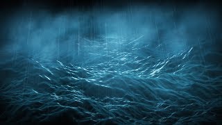 Rain amp Stormy Ocean Sounds Aboard Wooden Ship  Sleep Study Focus  White Noise 10 Hours [upl. by Derreg]