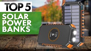 TOP 5 Best Solar Power Banks in 2023 [upl. by Holcomb]