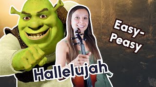 Hallelujah Violin Tutorial Easy Version [upl. by Niamreg688]