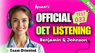 OET LISTENING TEST 10102024 oet oetexam oetnursing oetlisteningtest [upl. by Odracir]