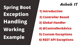 Spring Boot  Controller Based Exception Handling  Part02  Ashok IT [upl. by Ravert]