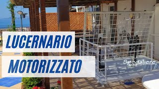 LUCERNARIO MOTORIZZATO PER ACCESSI SU TERRAZZI [upl. by Yreffeg206]