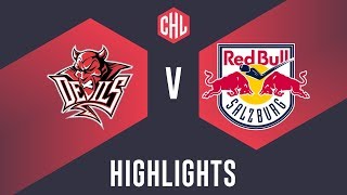 Highlights Cardiff Devils vs Red Bull Salzburg [upl. by Oizirbaf]