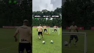 Header challenge vs Sao Paulo players 💪 [upl. by Morganica]