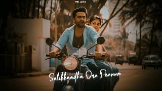 Paartha Mudhal Naale Love Song Lyrics Simbu Status Tamil😍 [upl. by Hutt]