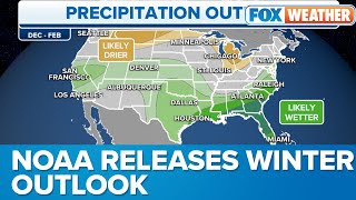 Winter 202324 Outlook Strong El Nino Boosts Odds Of Warmer Temps In North Wet Weather In South [upl. by Elias]