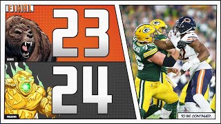 Packers 24 Bears 23 Bears crumble to rodgers [upl. by Ellerret]