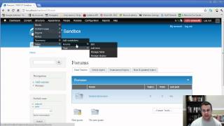 How to Set Up Drupal 7 Forums with the Advanced Forum Module [upl. by Sanalda334]