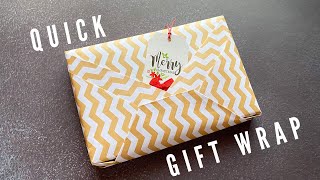 How to Gift Wrap a Book  DIY Gift Packing Idea  Christmas Gift Wrapping giftwrap [upl. by Tenej]