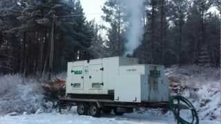 Volvo Genset cold start [upl. by Notxed]