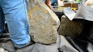 How to build a Fish Pond  Part 8  Pond Construction Rock Placement 2 of 2 [upl. by Itsa]