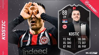 FILIP KOSTIC 88  Lohnt sich die Bundesliga POTM SBC  FIFA 21 Player Review [upl. by Ylicec]