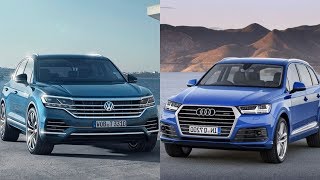 2019 Volkswagen Touareg Vs 2018 Audi Q7 Comparison [upl. by Wrigley]