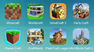 Minecraft Worldcraft GrindCraft 2 Party Craft Planet Craft Craft World Pixel Craft Mini Block [upl. by Parent568]