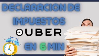 UBER ImpuestosDECLARACIÓN EN 6 MINUTOS2024 [upl. by Odnanref]