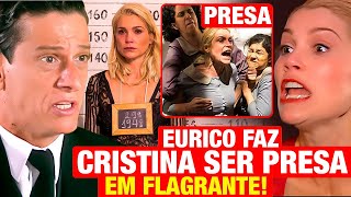 ALMA GÊMEA Eurico faz Cristina ser PEGA EM FLAGRANTE pela polícia Resumo capítulo de hoje [upl. by Eelrihs]