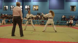 2018 KUGB Youth Championships Girls Kumite Finals [upl. by Kcirednek]