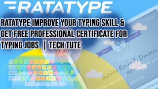 Ratatype Improve your typing skill amp get free Professional Certificate for Typing Jobs  Tech Tute [upl. by Zampardi832]