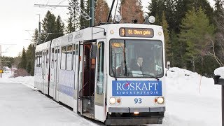 Trondheim Tram Ride On Trondheim Tram  Norway  世界最北のトロンハイム トラムに乗ってみた [upl. by Leseil]