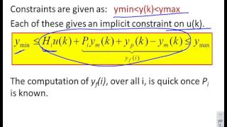 Predictive Predictive Functional Control 18  output constraints [upl. by Freeland]