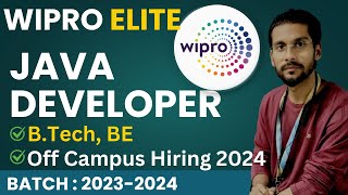 Wipro Hiring Fresher 2024  Java Developers  Latest Off Campus Hiring Fresher wipro [upl. by Sandberg18]