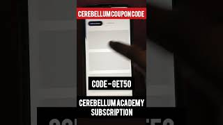 cerebellumacademy cerebellum academy subscriptioncerebellum coupon codeuse codeGET50ON APP [upl. by Tera533]