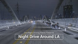 Night Drive Around LA  4K [upl. by Nove366]