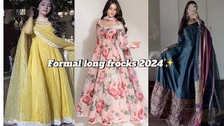 Formal long frock design ideas🕊️✨ [upl. by Aihsenod775]