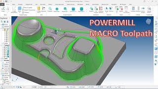 PowerMill 2022 Tutorial 103  How to Creater Macro Program Toolpath template [upl. by Koenig741]