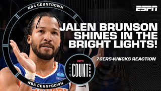 Knicks to the ECF 😱 Perk LOVES what hes seeing from Jalen Brunson  NBA Countdown [upl. by Ettezel]