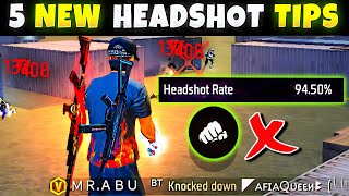 5 Easy Tricks for 90 Headshot rate beginner intermediate 2023 freefire [upl. by Htebasyle]